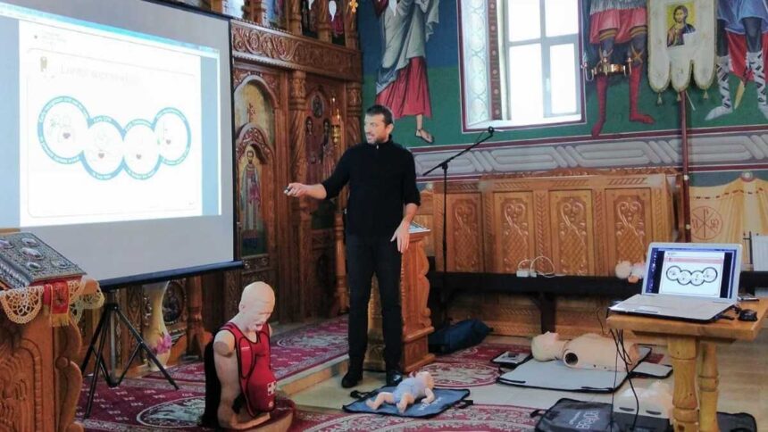 Preoții și mirenii din episcopiile Maramureșului și Sălajului participă la cursuri de prim-ajutor